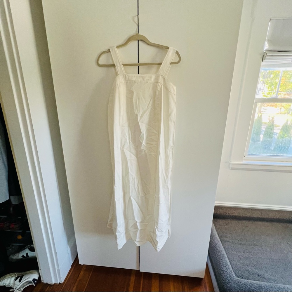 Madewell White Sleeveless Dress